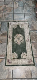 Chinese Woolen Rug Green