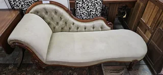Victorian Mahogany Chaise Longue