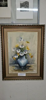 Oil Still Life Painting of Flowers by Wilkinson