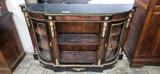 19thC French Inlaid Vitrine