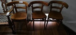 3 x Vintage Round-back Bentwood Chairs EACH
