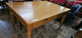 Yellowwood and Oregon Pine 2-drawer Table