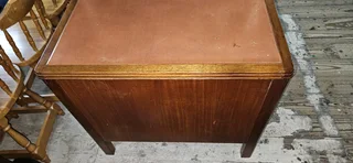 Mid-century Mahogany Leather-top Desk