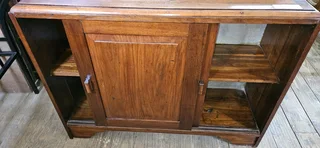 Rhodesian Teak Sliding Door Credenza
