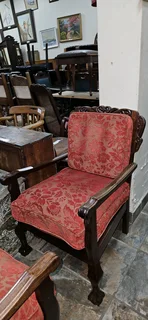 2 x Imbuia Fireside Armchairs EACH