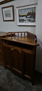 Oregon Pine Corner Cabinet