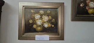 2 x Framed Floral Still Life Artworks EACH