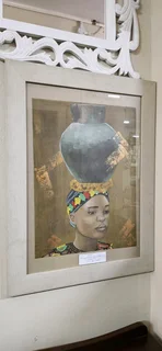 Framed Portrait of African Ethnic Woman