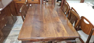 Imbuia Ball and Claw Table ➕️ 6 x Chairs