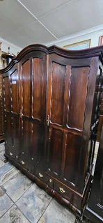 Stinkwood Gabled 3-door Wardrobe