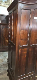 Stinkwood Gabled 3-door Wardrobe