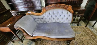Victorian Mahogany Chaise Longue