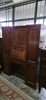Teak Combination Study Cabinet