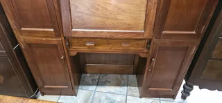 Teak Combination Study Cabinet