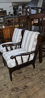 2 x Retro Imbuia Armchairs EACH