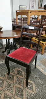 Imbuia Queen Anne Dining Table ➕️ 6 x Chairs