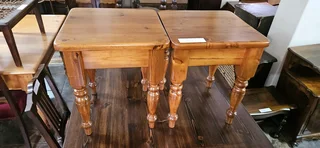 2 x Oregon Pine Side Tables EACH