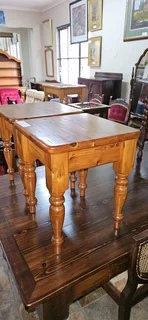 2 x Oregon Pine Side Tables EACH