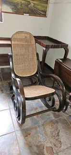 Bentwood and Rattan Rocker