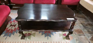 Imbuia 2-tier Ball and Claw Coffee Table