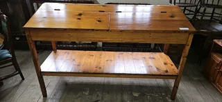 Oregon Pine Draftsman's Table