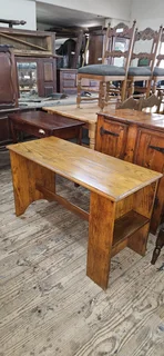 Oak Shelved Desk
