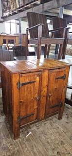 Oregon Pine 2-door Cabinet