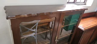 Imbuia Ball and Claw 2-door Bookcase