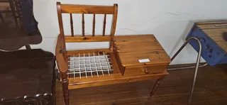 Oregon Pine Telephone Table