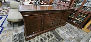 Mahogany and Finish Large Sideboard