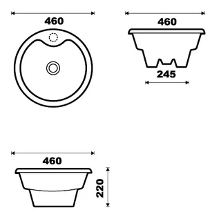 Betta Trio Drop in Basin