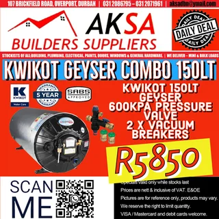 BRAND NEW KWIKOT GEYSERS