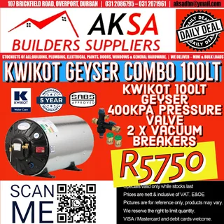 Brand New Kwikot Geysers