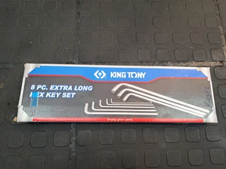 KING TONY ALLEN KEY SET 8PC EXTRA LONG 3 14MM  20208MR01