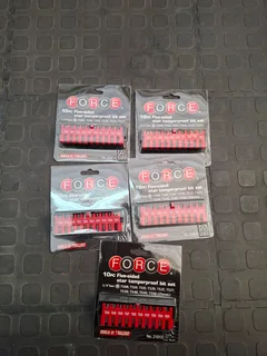 Force 10pc Five-sided Tamperproof Bit Set