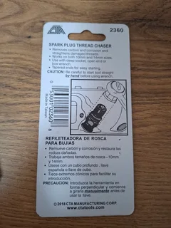 Spark plug thread chaser 10mm &amp; 14mm