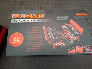 FIXMAN 62PC CANTILEVER MECHANICAL TOOL SET FIX MT62*BRAND NEW UNITS*
