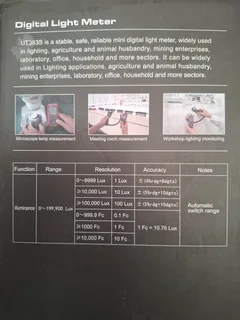 uni-t UT383s Digital light meter *Brand New*