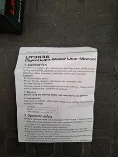 uni-t UT383s Digital light meter *Brand New*