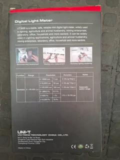 uni-t UT383s Digital light meter *Brand New*