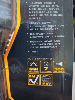 EVERBRITE CREE LED FLASHLIGHTS 550Lumens.