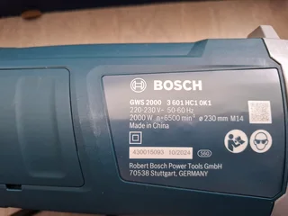 BOSCH PROFESSIONAL GWS 2000 GRINDERS
