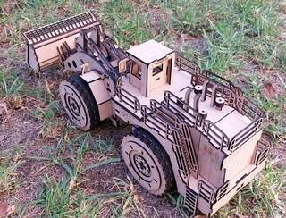 CAT 994 Loader Lasercut Model Puzzle (unassembled)