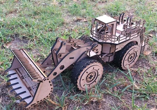 CAT 994 Loader Lasercut Model Puzzle (unassembled)