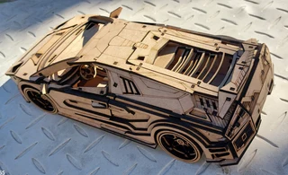 Lamborghini Murciélago Laser cut Model Puzzle (unassembled)