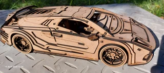 Lamborghini Murciélago Laser cut Model Puzzle (unassembled)