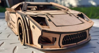 Lamborghini Murciélago Laser cut Model Puzzle (unassembled)