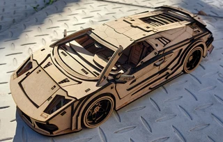 Lamborghini Murciélago Laser cut Model Puzzle (unassembled)