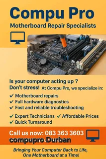 Motherboard repairs laptop desktop