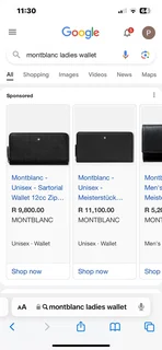 Ladies Purse - Genuine Mont Blanc in Embossed Genuine Leather - Good Condition